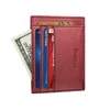 Custom RFID Blocking Leather Card Holder Purse Magic Slim Cash ID Credit Card Holder Wallet