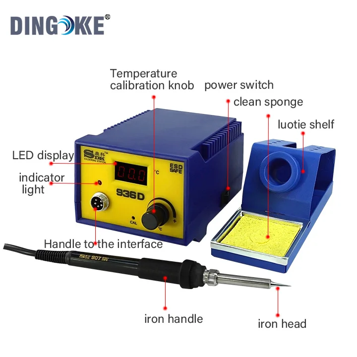 MECHANIC Sugon Soldering Station Constant Digital Temperature Control Anti-static Quick Soldering Station 936D