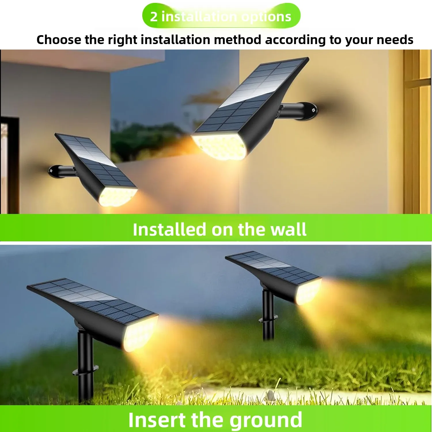 product solar lawn lights long lifetime darkness auto bright ground plug in led projector outdoor garden lights-5