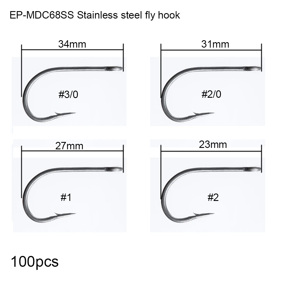 Stainless Steel Hook Mdc68ss Saltwater Fly Fishing Hook (b13) - Buy 