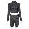 Explosion models 2019 autumn hot new women's street Slim print casual suit