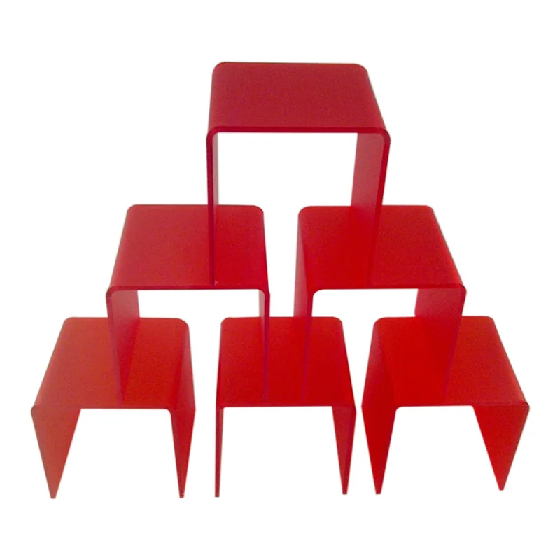 Acrylic Bridge Display Step Riser Perspex U Shaped Bend Riser Acrylic ...