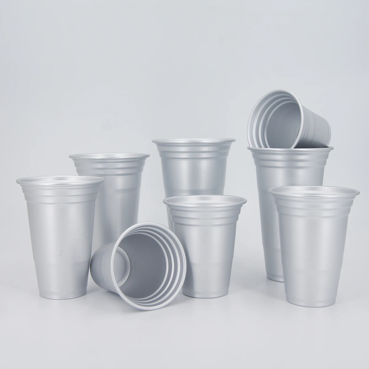 Custom Color Promotional Party Aluminum Drinking Cup Beer Metal Tumbler