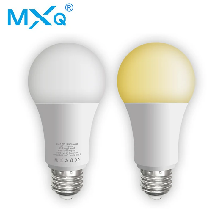 MXQ wireless tuya smart bulb e27 custom wifi google home