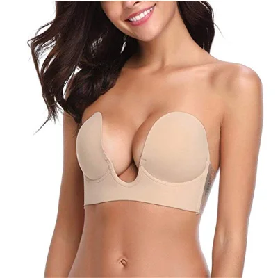 Silicone Adhesive Bra Breast Lift Nipple Cover Strapless Bra with Nipple Skin Nippleless Covers