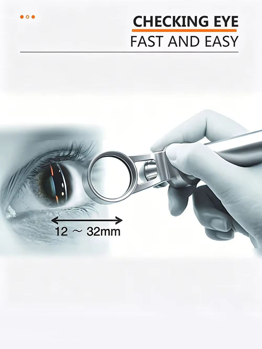 Portable Pocket Slit Lamp 5X Magnification With LED Light Full Aluminum Sterilizable