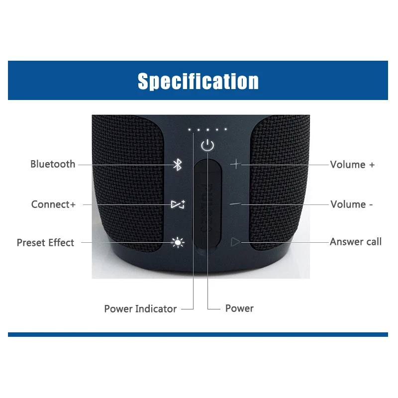 Plus3 Waterproof Portable Wireless Speaker Wireless Outdoor Speaker - ANKUX.COM