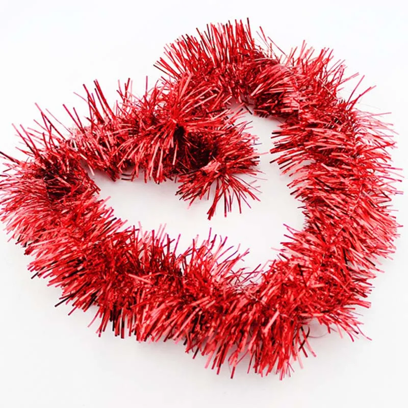 10 件/套 9厘米 * 200厘米 tinsel 花环圣诞派对装饰
