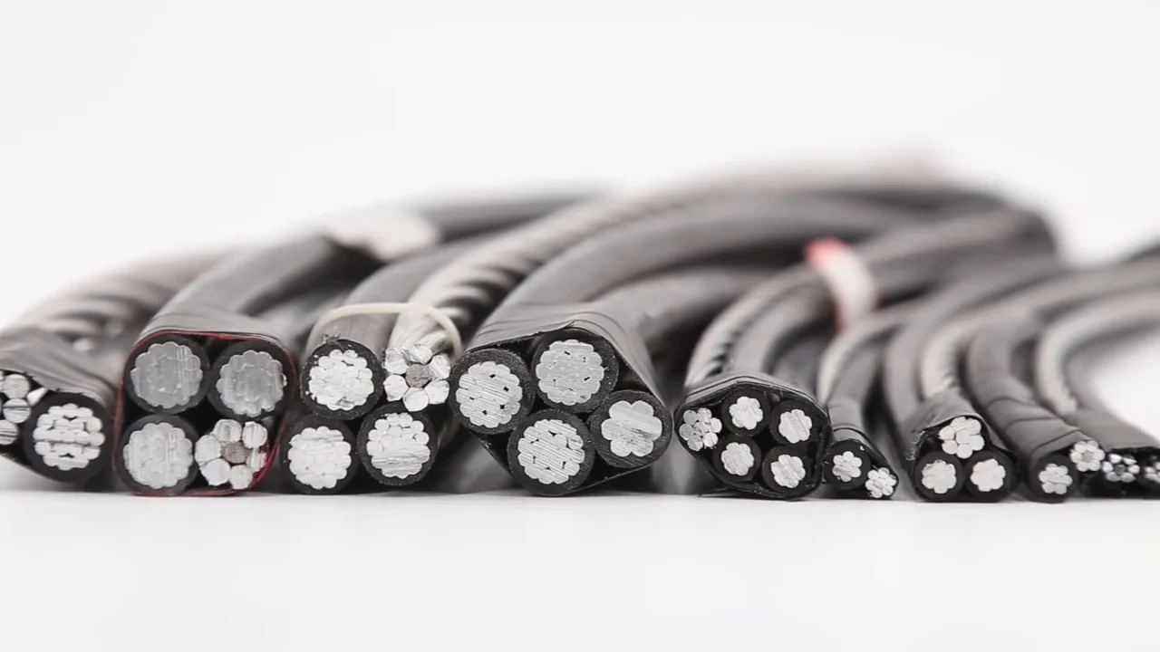 180mm aluminium 11kv abc cable xlpe pvc trxlpe