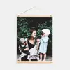 Manufacturers direct creative teak magnet poster frame shaft living room sofa decoration wooden photo frame