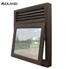 Double glazed windows awning window aluminum louver window on the top