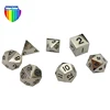 New design polyhedral colorful acrylic swirling metal 12mm custom dice