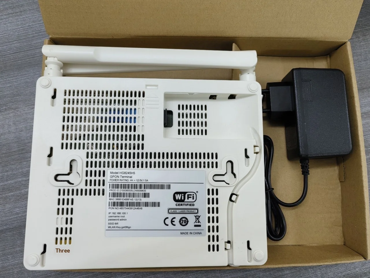 Hcb Router HG8245H5 GPON ONU ONT FTTH HGU Fiber Optic Router 4GE+2TEL+WIFI with ...