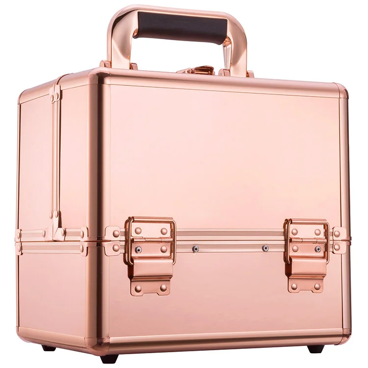 Makeup Train Case Rose Gold 9.8