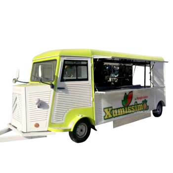 selling coffee from a van