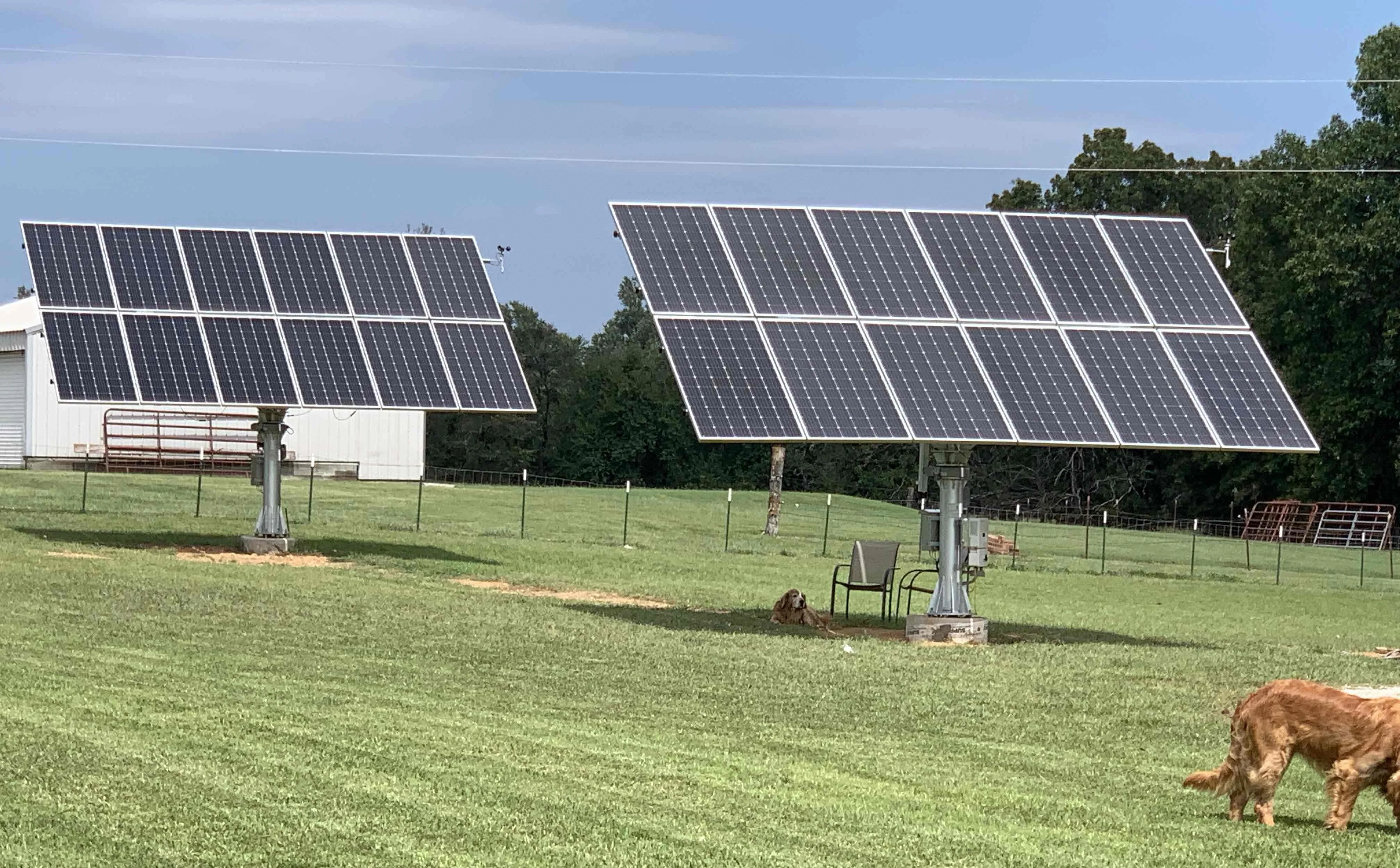 3kw actuator following sun 2 axis sun tracker solar system