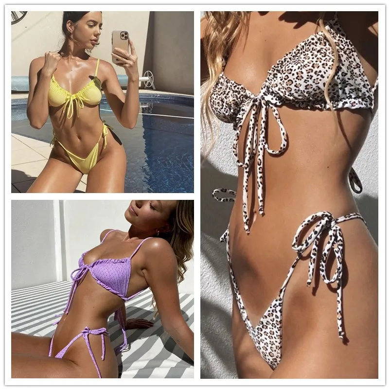 Wholesale Manufacturer Bikini Sexy Fashion Swimwear Multicolor Two