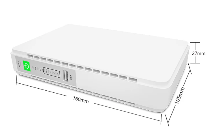 POE432 Model Mini UPS 25W DC 5V 9V 12V POE 15C 24V with USB Port