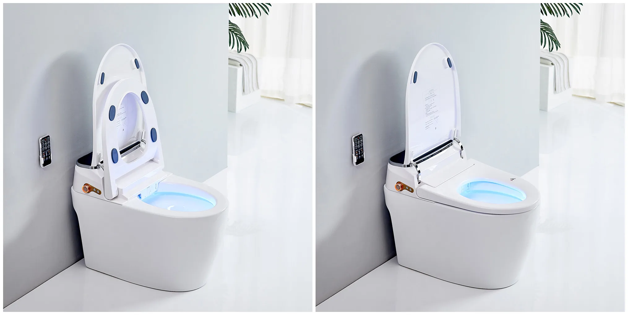 Auto Washing Cleaning Function Electronic Smart commode Intelligent toilet with Controller Floor Mounted