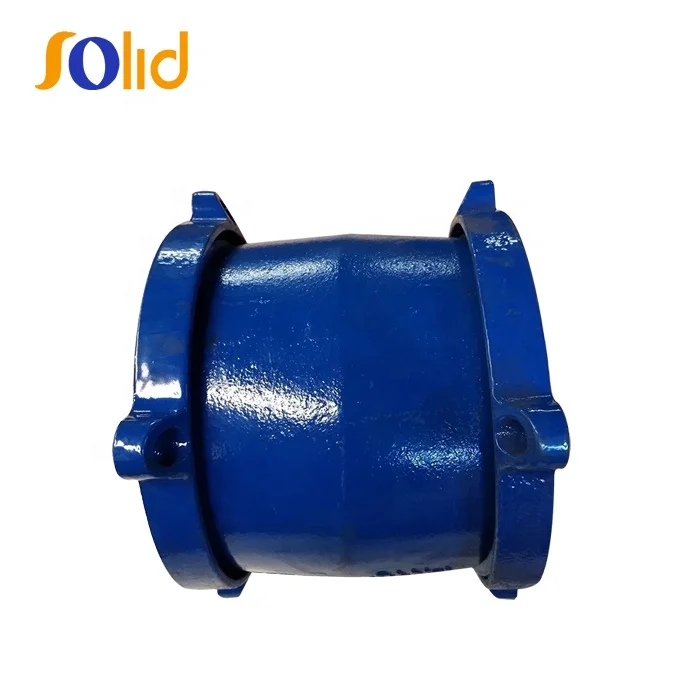 Blue Epoxy Coated Mechanical Dresser Coupling Gibault Joint for PVC Pipe