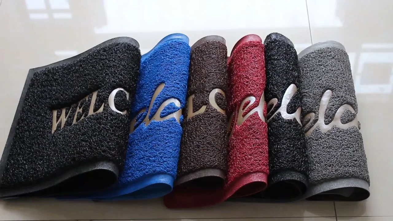 Anti Slip Home Indoor Outdoor Floor Mat Pvc Coil Logo Door Mat