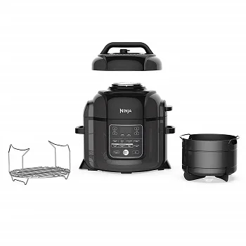 
2020 Latest-Ninja OP401 Foodi 9-in-1 Pressure, Broil, Dehydrate, Slow Cooker, Air Fryer, and More, 8-Quart 