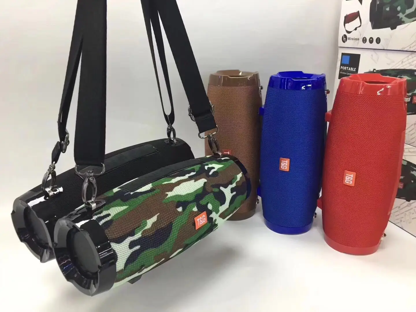 Hot Selling TG504 outdoor portable wireless bluetooth handsfree fabric speaker with belt - ANKUX.COM