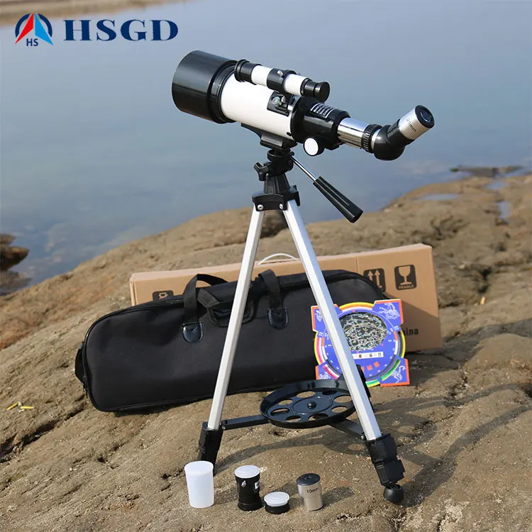 
Amazon Hot Sell Refractor Christmas gift Hot sale 70400/40070 astronomical telescope with tripod for kids 
