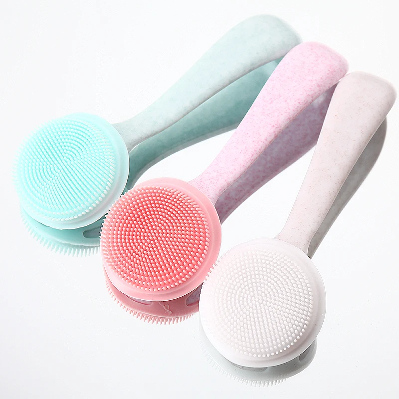 
2020 Cheap portable Facial Cleansing Brush Silicone Face mask Cleaning Brush 