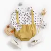 Fall Kids Newborn Polka Dots Girl Long Sleeve Rompers Infant Kids Toddler Girl Jumpsuit Cotton Baby Clothes Rompers