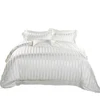 100% mulberry silk 3cm strips silk bedding comforter sets luxury 4 pcs bedding set for hotel