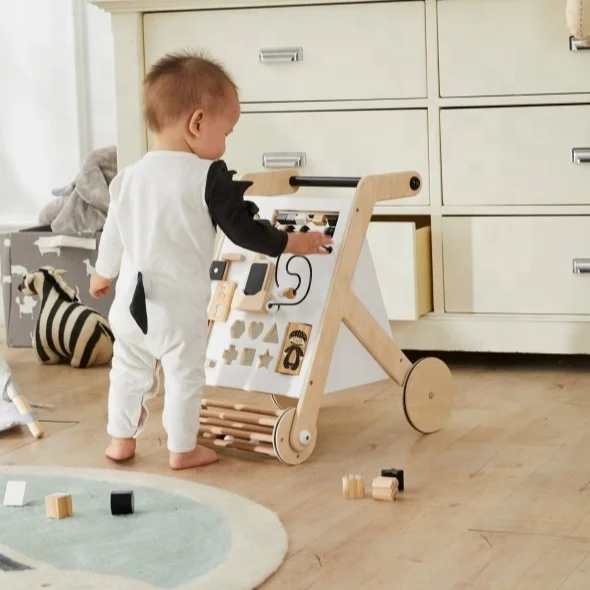 baby activity walker wooden