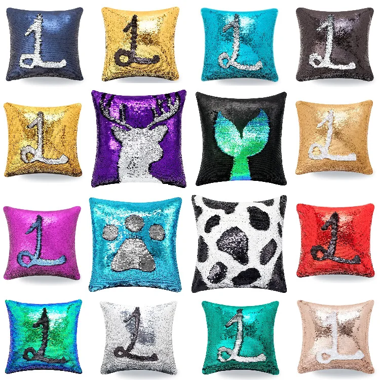 Sublimation Cushion Reversible Sequined Blank Cover Sequin Pillow
