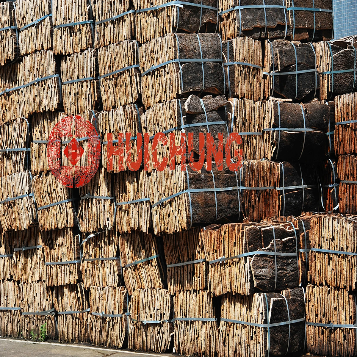 时尚木材颜色天然软木橡胶软木片用于箱包和鞋子