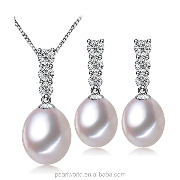 Wedding Freshwater Jewellery Pearl Set 
