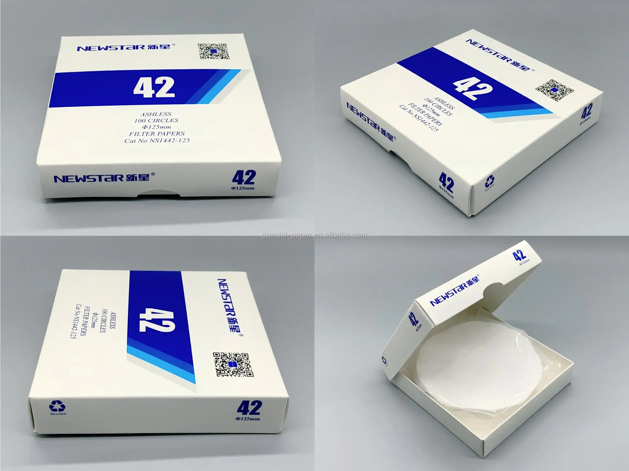 Newstar150mm Quantitative Ashless Filter Paper Equivalent To Whatman