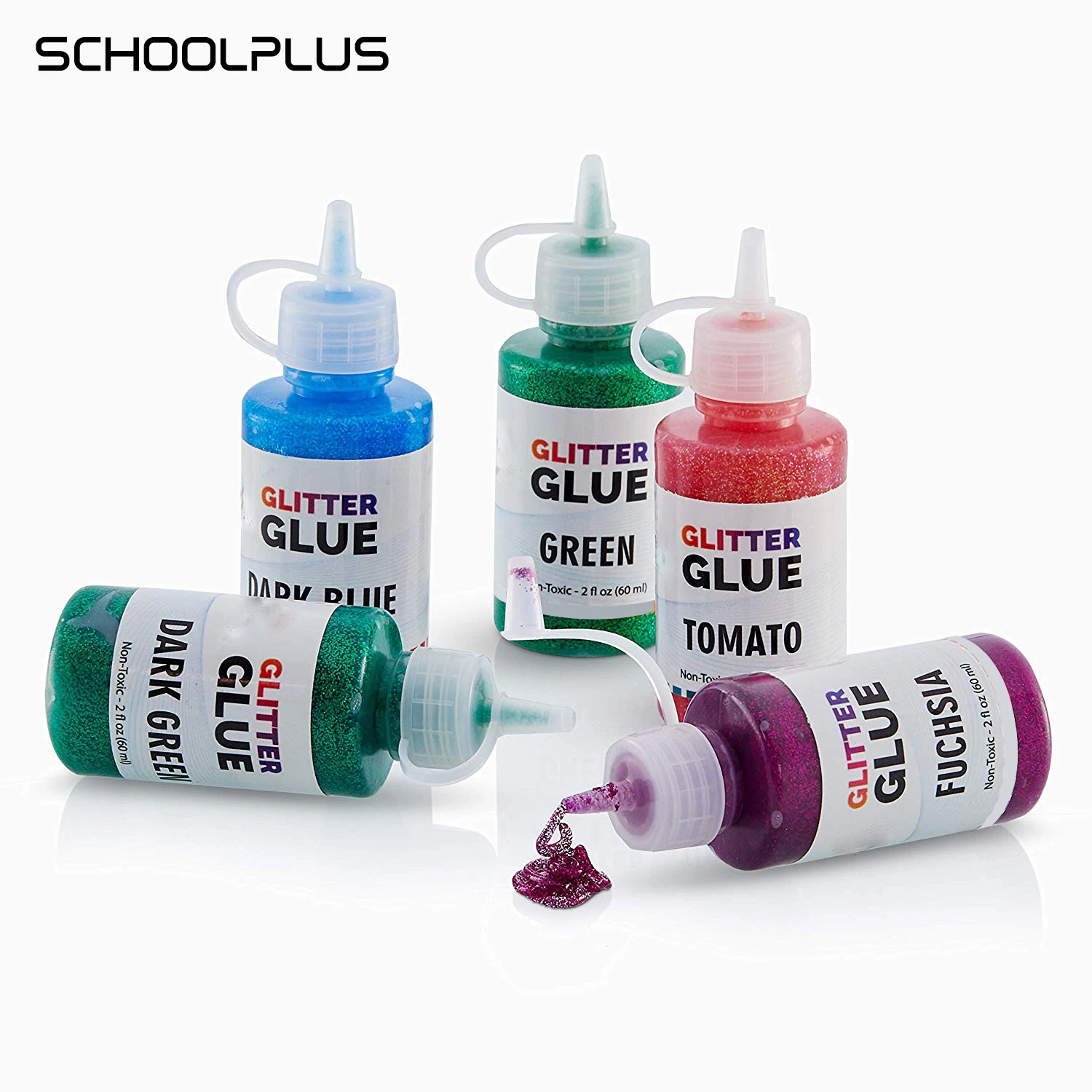 Assorted Colors Washable Liquid Glitter Glue For Kids Diy Slime And