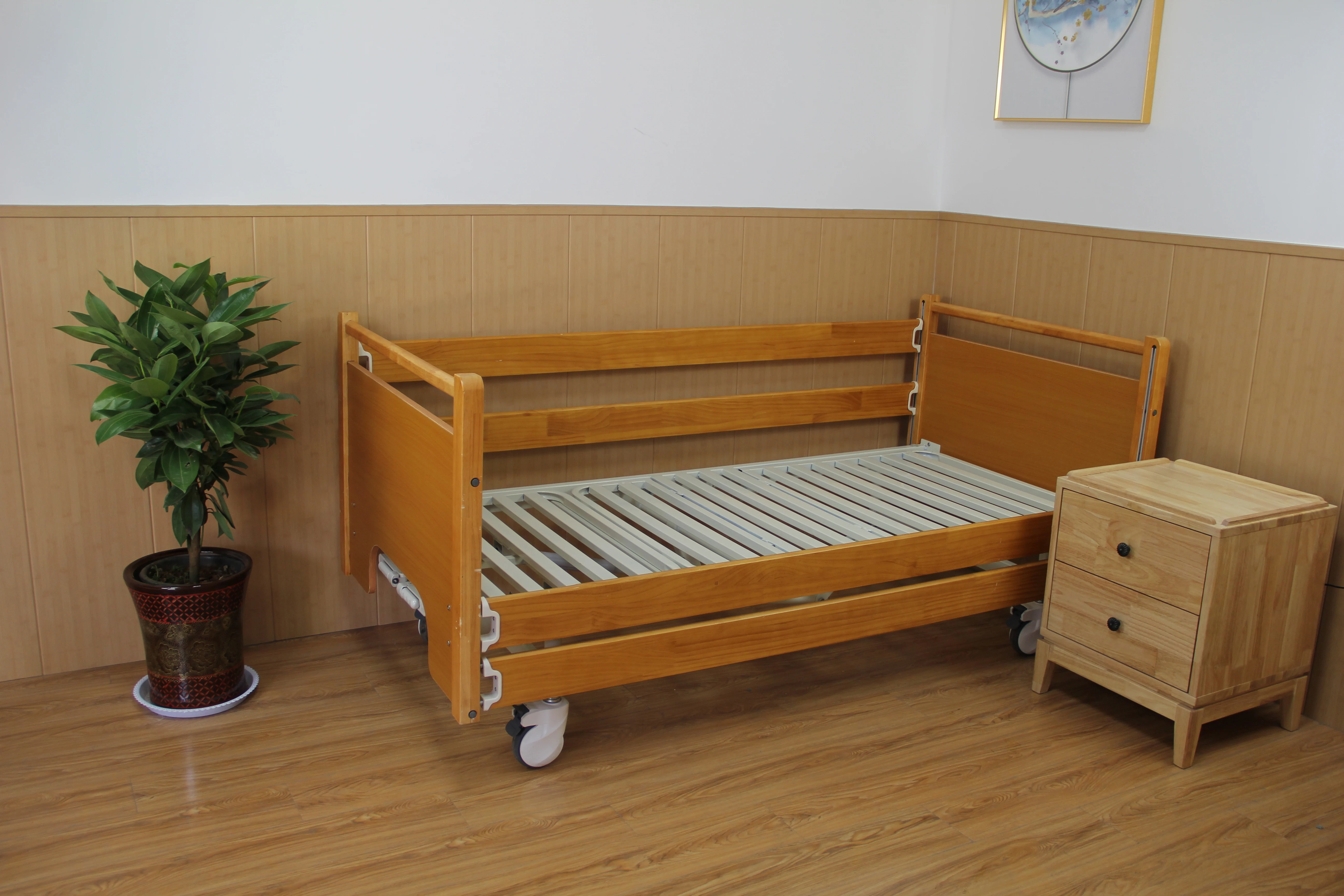 Home Type Medical Equipment Multifunction Hospital Bed With Wood