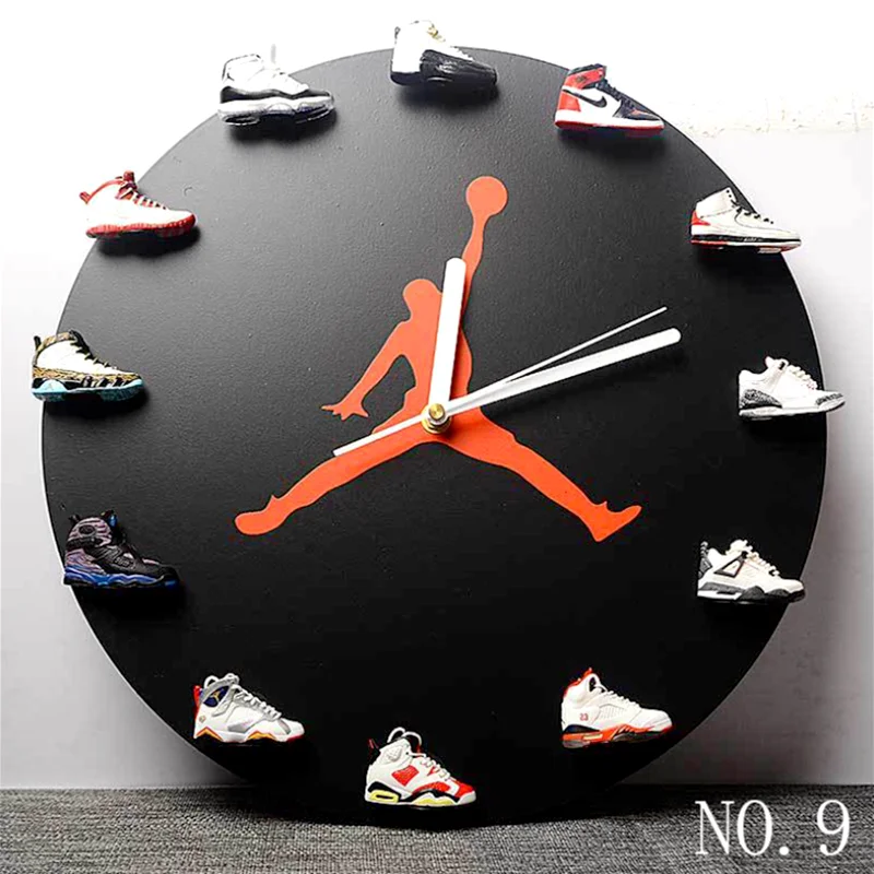 Wholesale 3d Air Jordan Shoes Sneaker Clock With Magnets And Gift Box ...