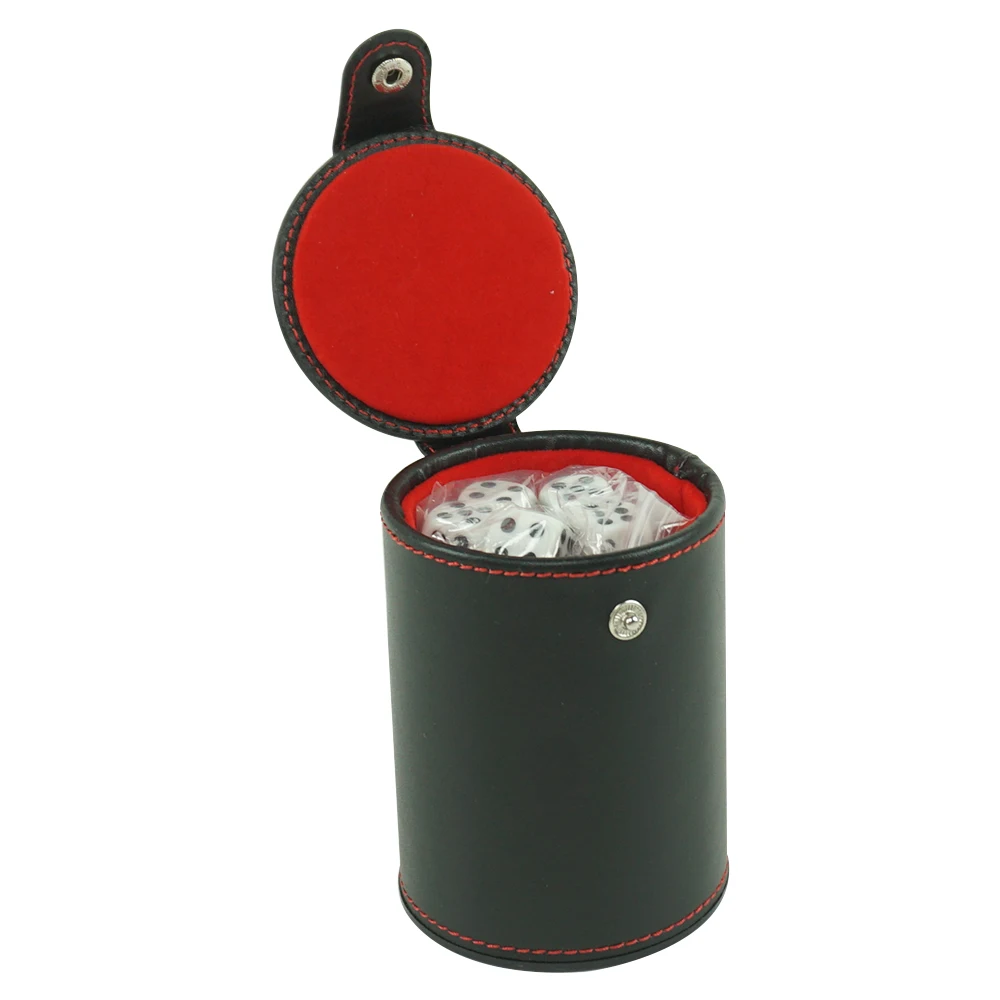 Luxury Dice Stacking Cup And Professional Casino Black Dice Cup And Red