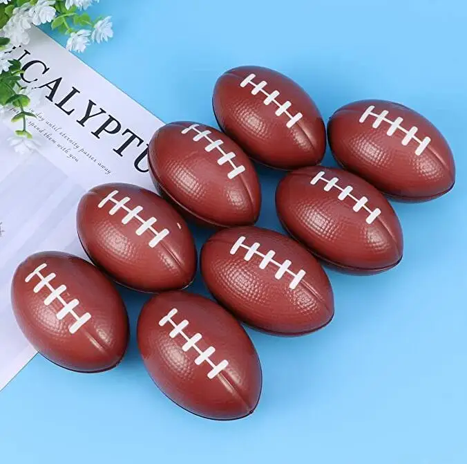 Pu Foam Rugby Squeeze Ball Mini Foam Sports Balls Toy Kids Party Games