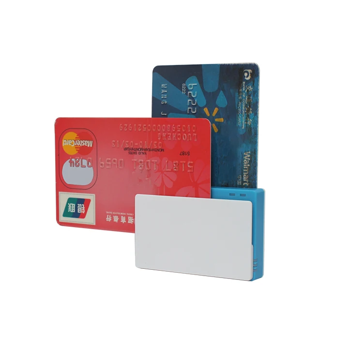 Portable mini Bluetooth card Reader 13.56Mhz Magnetic Stripe RFID Reader NFC Reader and writer ZCS01