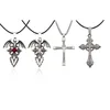 Titanium steel cross necklace high quality stocked factory directly sale cheap crucifix necklace