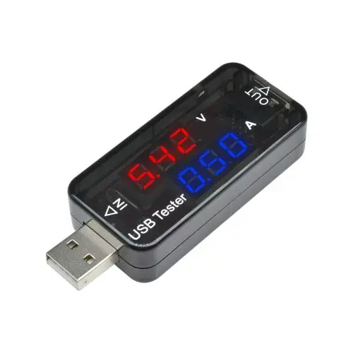 Mini 5v Usb Current Voltage Meter 3 Bits Red Blue Dc Digital Voltmeter
