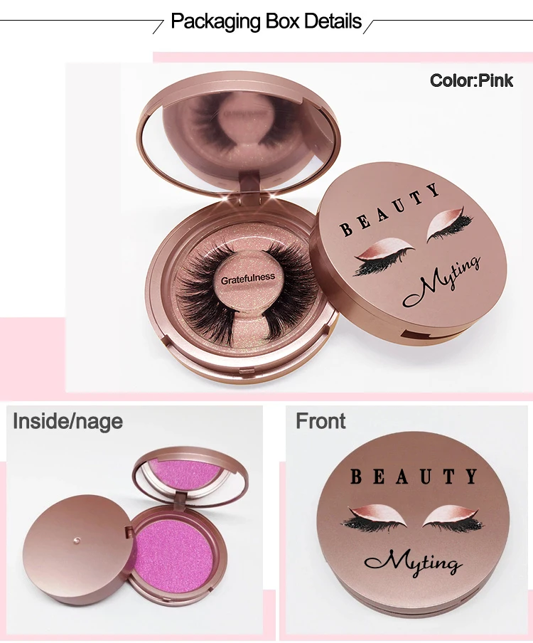 Muting Fake 3D Mink Luxury Custom Eye Lashes Eyelash Packaging Box Make Up Cosmetics Mink Lashes And Custom Package
