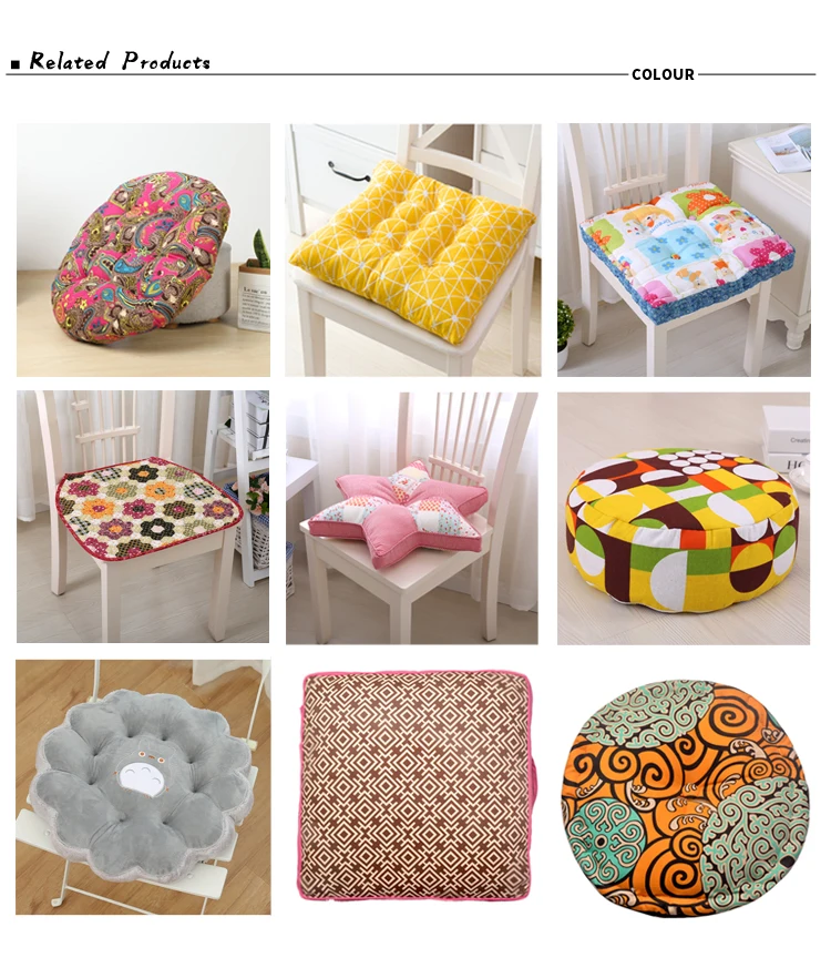 Yoga Filled Personalized Rond Pouf Seat Pad Buckwheat Cushion