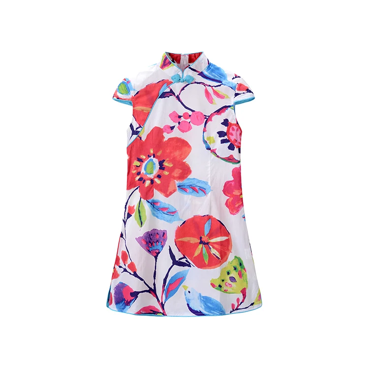 
Perfect Workmanship Chinese Traditional Handmade Button Cheongsam Dress 