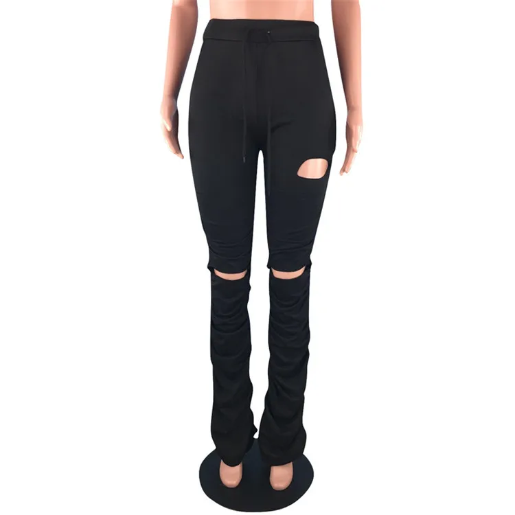 thick stacked sweatpants womens