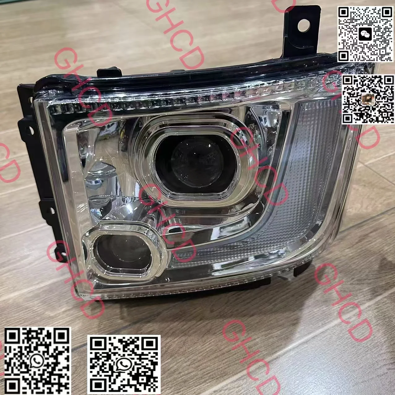 GHCD High Quality Japanese Truck Parts New Double Lens LED Headlight for ISUZ NPR NPR2009 NQR175 NPR150 NMR130 NLR130 NKR supplier