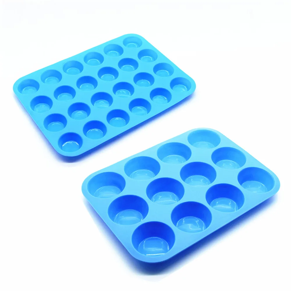 Premium Silicone Muffin Tin 100% Non-toxic Non-stick Bpa Free Bakeware ...